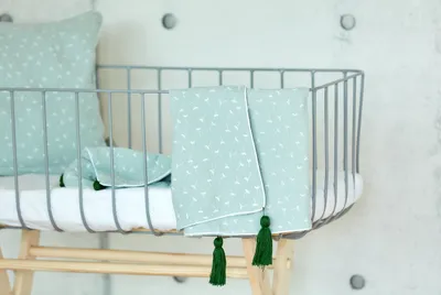 Produktbild von KraftKids Babydecke Musselin mint Pusteblumen
