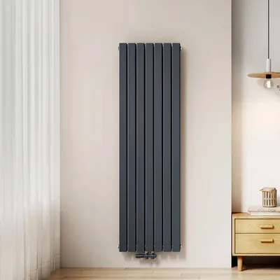 Produktbild von EMKE Heizkörper Flach 180 x 53,8 cm Doppellagig 1895 W Anthrazit Design Paneelheizkörper