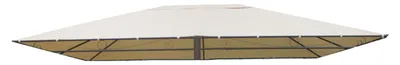 Immagine prodotto di Tetto di Ricambio Copertura Rettangolare per Gazebo 400x300 cm in Poliestere Beige