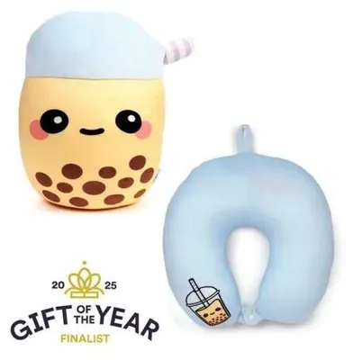 Zdjęcie produktu dla Poduszka podróżna pluszowa zabawka Bubble Tea - Puckator