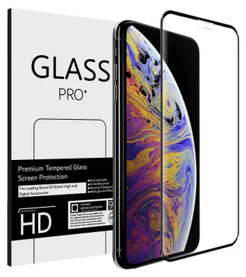 Immagine prodotto di Vetro blindato a schermo intero per Apple iPhone 11 Pro / X / XS Pellicola protettiva in vetro Pellicola blindata a schermo intero