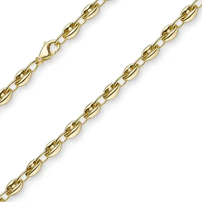 Produktbild von 6mm Ankerkette Armband Armkette Schiffsanker 585 Gold Gelbgold 21cm Armschmuck