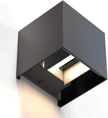 Obrázek produktu pro Hama WiFi nástěnná lampa pro chytrý domov, model 176563, s funkcí stmívání, krytí IP44 (vhodná pro použití uvnitř i venku), ovládání přes aplikaci, hlasové ovládání (Alexa, Google), LED, 2700K až 6500K, 300 lumenů