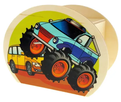 Produktbild von Holzdekoration Spardose Monstertruck BxLxH 65x115x85mm NEU