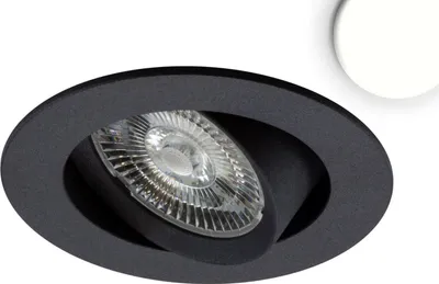 Produktbild von ISOLED LED Einbauleuchte Slim68 schwarz, rund, 9W, neutralweiß, dimmbar