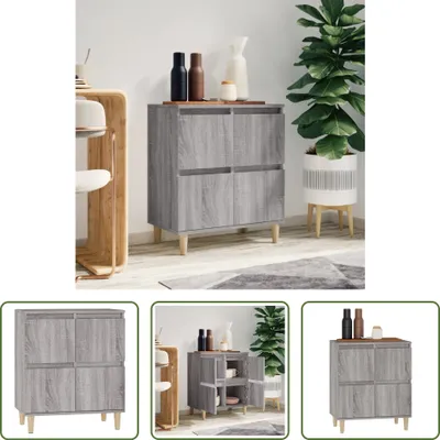 Produktbild von The Living Store Sideboard Grau Sonoma 60x35x70 cm Holzwerkstoff