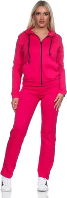 Immagine prodotto di Tuta da jogging da donna con zip; rosa-nero 2XL