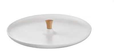 Produktbild von Esmeyer Servierteller aus Keramik mit Holzgriff 41 cm Durchmesser