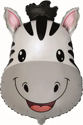 Produktbild von Folienballon 24 FX - Zebra (Kopf)