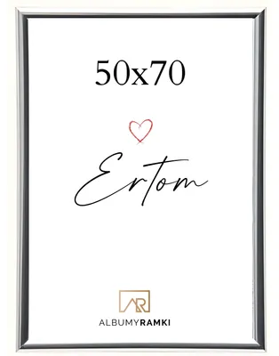Zdjęcie produktu dla Ramka na zdjęcia LINE STYLE LS5070S Srebrna 50x70 pleksi wisząca