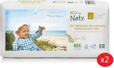 Immagine prodotto di NATY - Confezione da 2 pannolini taglia 4 maxi 7-18 kg 44 pz