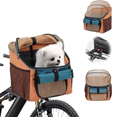 Produktbild von Famanu Faltbare Hunde-Fahrradkorb - Orange