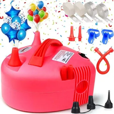 Image de Kit de pompe électrique pour ballons, rapide et efficace, pour les fêtes et la décoration