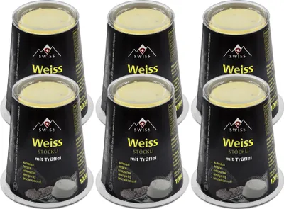 Produktbild von Schweizer Käse SCHABZIGER STÖCKLI mit Trüffeln 6x 100g Reibe-Mager-Käse Kräuterkäse aus der Schweiz von GESKA