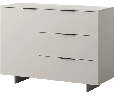 Produktbild von Kommode MALMO 3 Schubladen sandbeige, 120 cm breit, 90 cm hoch, 41,5 cm tief