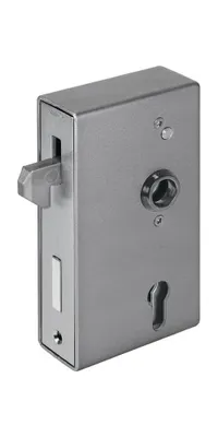 Produktbild von AMF Schiebetor-Schlosskasten 140S-60ZW Breite 60mm Höhe 173mm Tiefe 91mm blank - 16832