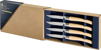 Produktbild von Opinel TABLE CHIC II, Steakmesser, Tafelmesser, rostfreier Edelstahl, Griff aus Eschenholz