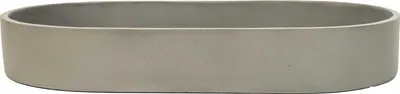 Produktbild von VIVANNO Pflanzschale Fiberglas SOLENA Schale, Betongrau Beton-Design - 35x20x5 cm