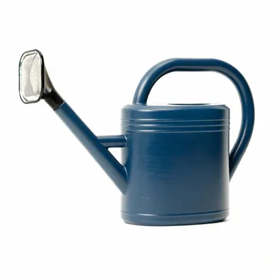 Produktbild von Bamworld Gießkanne 3L mit abnehmbarer Tülle, tropffrei, aus Recycling-Kunststoff, Blau