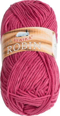 Zdjęcie produktu dla Przędza ROBIN - 100 g / 150 m - malinowa