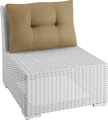 Produktbild von sunnypillow Gartenkissen Rückenkissen für Gartenmöbel 50x40x12 cm  Braun