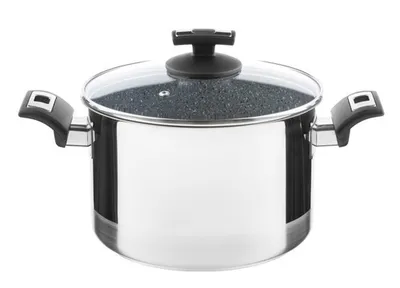 Obrázek produktu pro KOLIMAX - české nerezové nádobí Hrnec s poklicí KOLIMAX CERAMMAX PRO COMFORT - granit šedý, 22 cm, 5,5 l