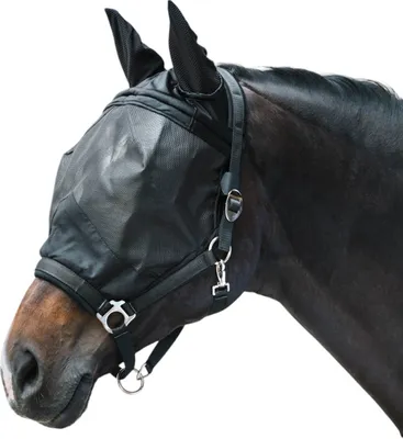 Immagine prodotto di Waldhausen Maschera antimosche Premium con cavezza e protezioni per le orecchie