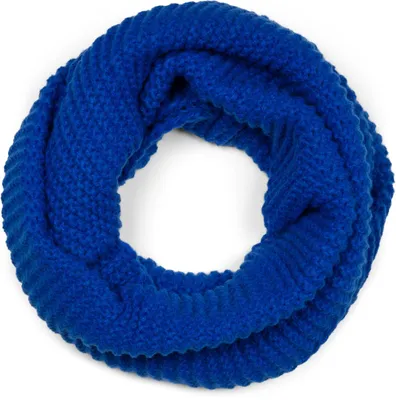Produktbild von styleBREAKER Uni Strick Loop Schal Einfarbig mit Wellenmuster, warmer Winter Strickschal, Schlauchschal 01018169