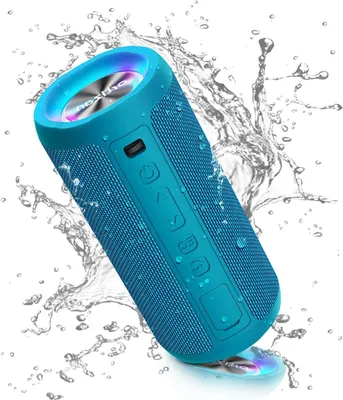 Zdjęcie produktu dla Przenośny głośnik - Głośnik Bluetooth - Słuchanie muzyki - Wodoodporność IPX7 - 30 godzin pracy na baterii - Niebieski