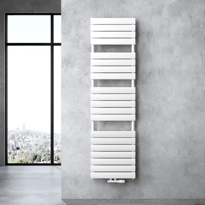 Produktbild von doporro Badheizung Flachheizkörper 180x50cm Weiß Paneelheizkörper Mittelanschluss oder Seitenanschluss Badheizkörper Ohne Heizstab FH