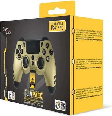 Produktbild von Steelplay Slim Pack Wireless Pc/ps4-controller Golden  Golden One Size