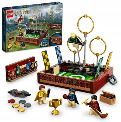 Zdjęcie produktu dla Lego Harry Potter 76416: Zestaw do gry Quidditch, zawiera minifigurki, wymiary: 18 cm x 11 cm