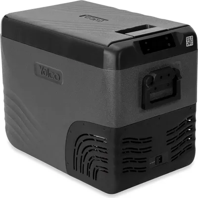Produktbild von YOLCO KX40 Carbon Kompressor Kühlbox 40L – Dual-Zone Auto & Camping Kühlschrank mit App-Steuerung, 12/24V & 230V
