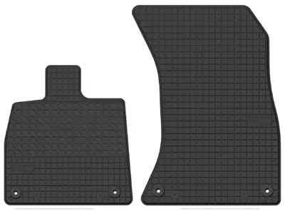 Produktbild von Gummi-Fußmatten Vorne für Audi Q5 II FY / F5 2016-2024 (SUV) – 2-tlg, Schwarz, passgenau – Wielganizator SolidTread