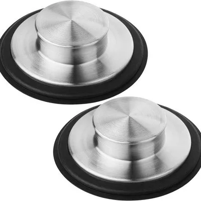 Immagine prodotto di 2 staffe di scarico da cucina in acciaio inossidabile per lavelli standard da 8 cm