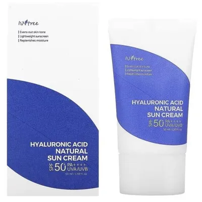Productafbeelding van Zonnebrandcrème met natuurlijke ingrediënten en hyaluronzuur