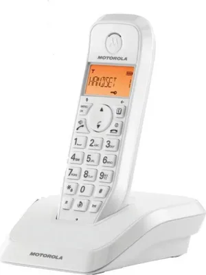 Image de Téléphone Fixe Sans Fil Motorola S1201 Blanc