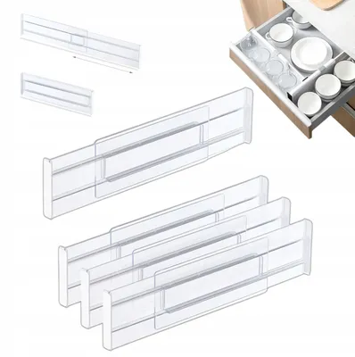 Produktbild von Clearly Schubladenteiler Organizer Transparent 4 Stück