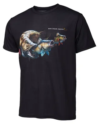 Image de Savage Gear Tričko Cannibal Tee Noir L