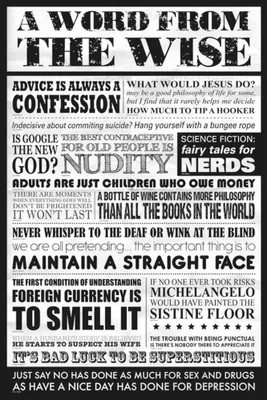 Immagine prodotto di Parola di saggio - Poster - Citazioni + 1 Ü-Poster dimensioni 61x91,5 cm