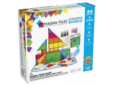 Productafbeelding van Magna-Tiles - Storage basket and interactive gaming mat
