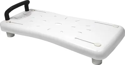 Image de UISEBRT Planche de bain pour s'asseoir Siège de baignoire pour personnes âgées Siège de baignoire pour adultes Planche de bain avec poignée noire 70x30x5cm
