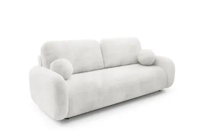 Produktbild von Schlafsofa Leo creme mit Schlaffunktion Bettkasten 220 cm Couch Stoff Cremona 3-Sitzer Modern
