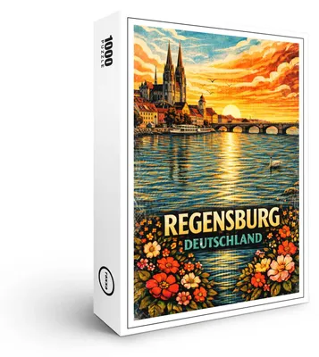 Produktbild von raxxa Premium-Puzzle "Regensburg", 1000 Teile