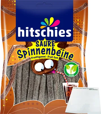 Produktbild von hitschler Hitschies Saure Spinnenbeine Cola (125g Packung) + usy Block