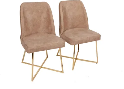Produktbild von Skye Decor, Madrid 913 V2, Stuhlset (2 Stück), Gold, 100 % METALL, 50 x 49 x 90 cm