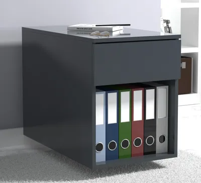 Produktbild von VCM Rollcontainer | Beistellcontainer mit Schubladen | Maße ca. H. 55 x B. 39 x T. 70 cm | Bürocontainer - Dalosa 1 Schublade