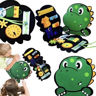 Immagine prodotto di Montessori Aktivitätenbuch für Kinder Dinobook Lernheft ab 2 Jahren