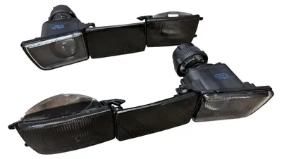Für VW Golf 3 III 91-99 Frontblinker Schwarz + kurze Blende + Nebelscheinwerfer in der Farbe Schwarz von Goingfast