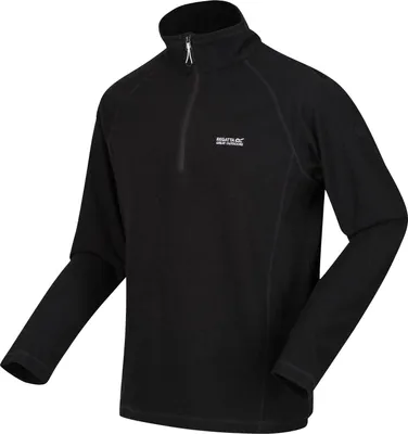 Image de Regatta Montes Mini sweat-shirt léger à rayures avec demi-zip, Noir L
